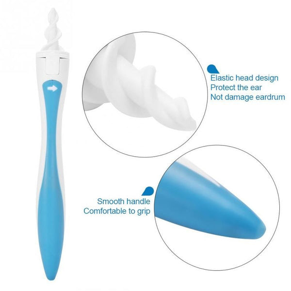 4656 Smart Swab Silicone Easy Earwax Removal with 16 Replacement Disposable Soft Tips/Ear Wax DeoDap 4656 Smart Swab Silicone Easy Earwax Removal with 16 Replacement Disposable Soft Tips/Ear Wax DeoDap